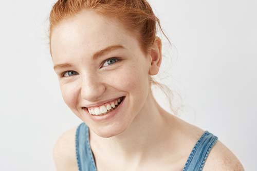 general dentistry red hair woman