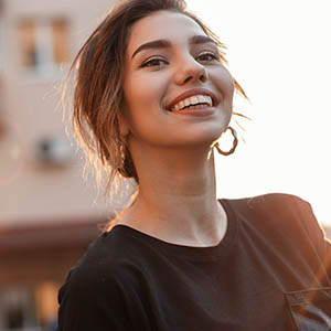 a woman getting cosmetic services performed at lovett dental missouri city