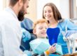 mother and son after finding a pediatric dental office