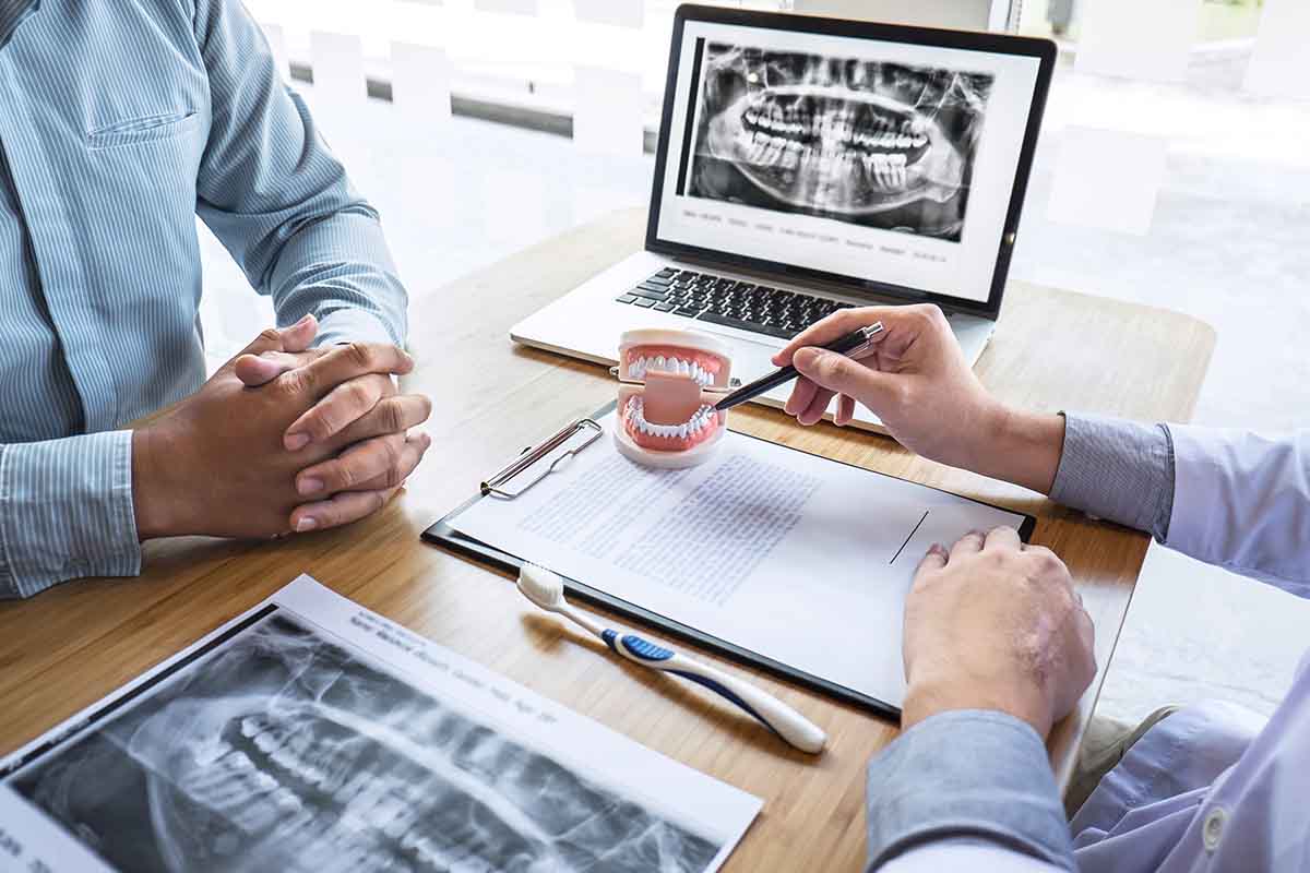 a pair goes over their oral surgeries options